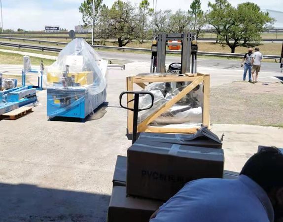 Transportation Finished, Argentina Customer Received Hooha Coiling and Packing Machine
