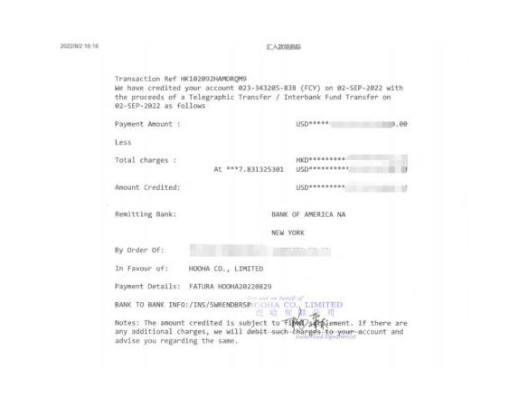 Congratulations! HOOHA Brazil client confirmed the repurchase within one day