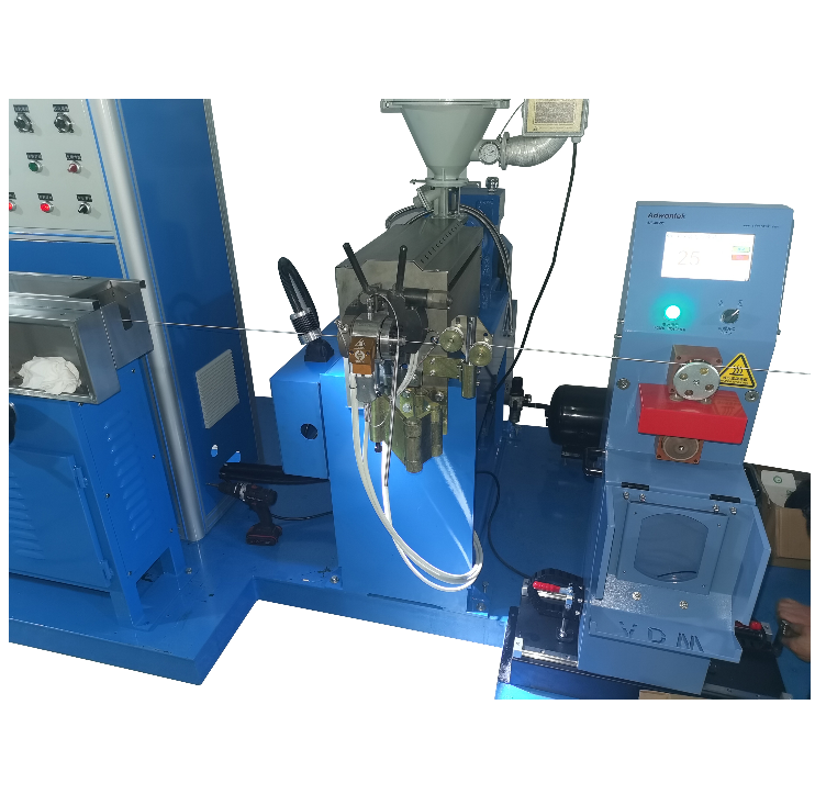 HH-25 Teflon extra thin cable extrusion machine